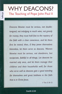 Why Deacons? 