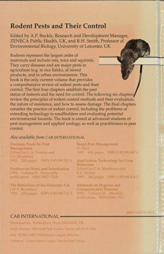 Rodent Pests and Their Control