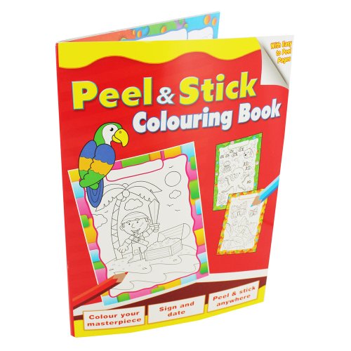 Peel And Stick Colouring Book