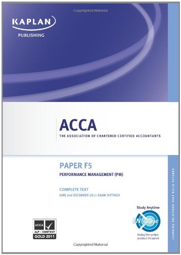 ACCA F5 Performance Management Pm - Complete Text