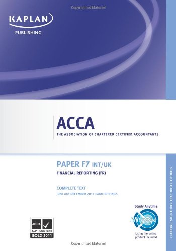 ACCA  Financial Reporting Fr (int/uk) - Complete Text