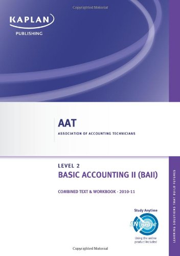 Basic Accounting II - Combined Text and Workbook