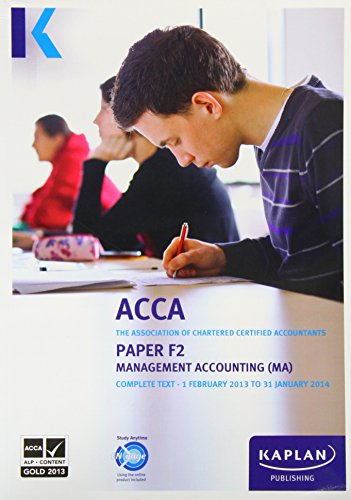 F2 Management Accounting MA - Complete Text