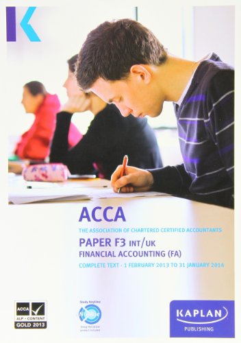 F3 Financial Accounting FA (INT/UK) - Complete Text