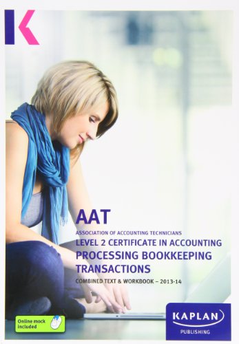 Processing Bookkeeping  Transaction - Combined Text and Workbook