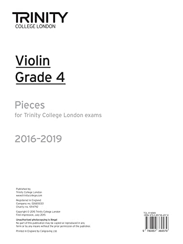 Violin Exam Pieces Grade 4 20162019