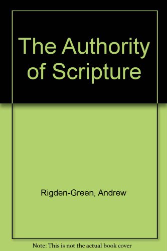 The Authority of Scripture