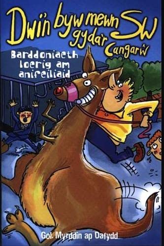 Llyfrau Lloerig: Dwi'n Byw Mewn Sw Gyda'r Cangarw - Barddoniaeth Loerig am Anifeiliaid