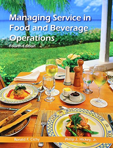 Managing Service in Food and Beverage Operations