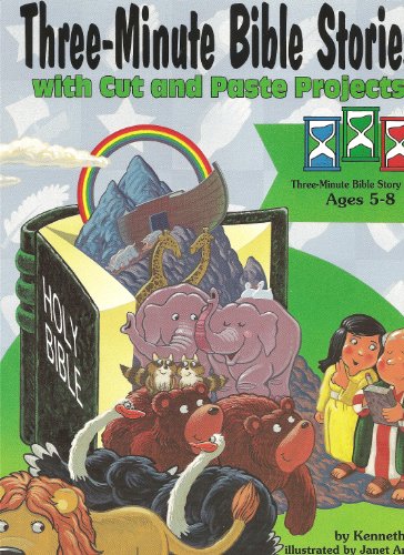 Three Minute Bible Stories with Cut & Paste Ss38