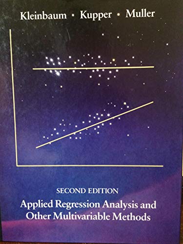 Applied Regression Analysis and Other Multivariable Methods