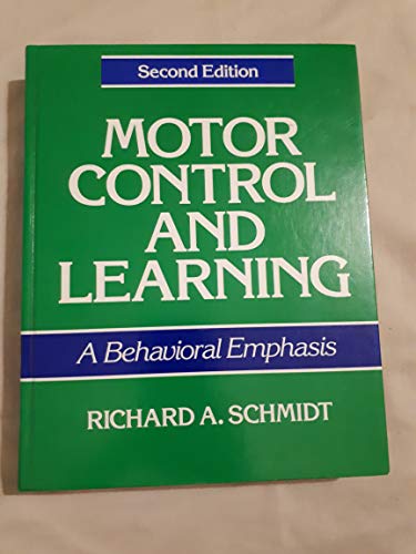 Motor Control and Learning