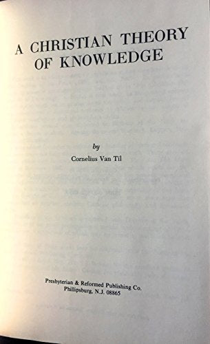 Christian Theory of Knowledge O/P