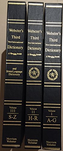Webster's Third New International Dictionary of the English Language, Unabrid