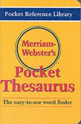 Merriam Webster's Pocket Thesaurus