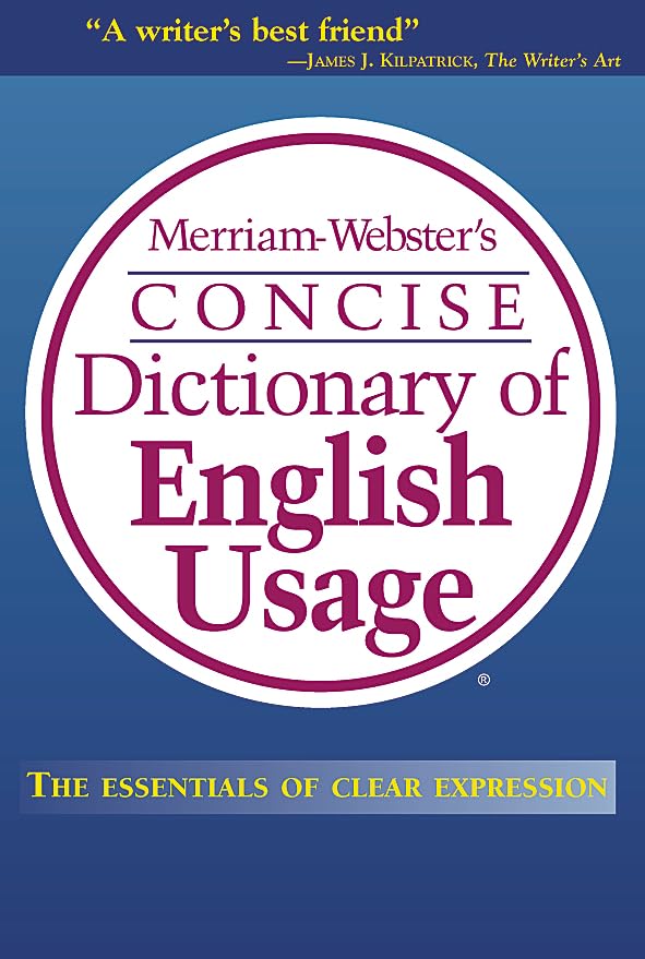 Merriam Webster's Concise Dictionary of English Usage