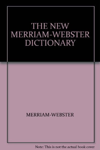 New Merriam-Webster Dictionary with Montage Cover
