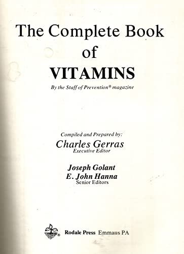 Complete Book of Vitamins