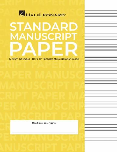 Standard Manuscript Paper ( Yellow Cover)