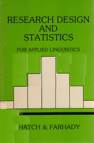 Research Design and Statistics for Applied Linguistics
