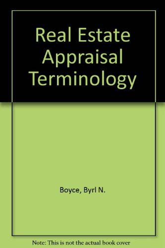 Real Estate Appraisal Terminology