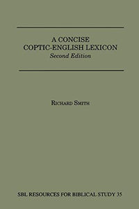 A Concise Coptic-English Lexicon 