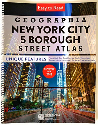 Geographia New York City 5 Borough Street Atlas