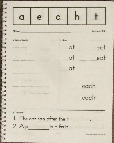Making Words, Grade 1