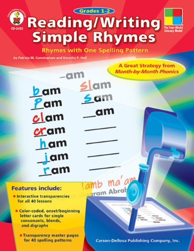 Reading/Writing Simple Rhymes: Simple Rhymes With One Spelling Pattern, Grades 1-2 (The Four Blocks Literacy Model)