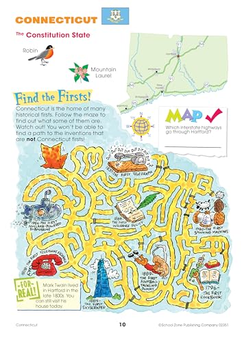 School Zone Travel the Great States Workbook