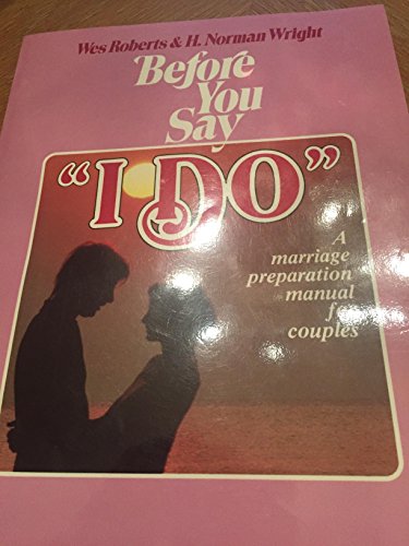 Before You Say I Do Wright Norm