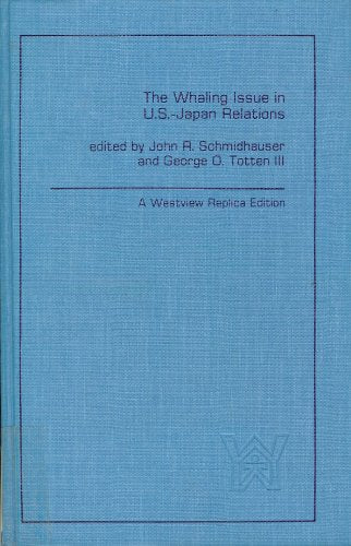 The Whaling Issue In U.s.-japan Relations