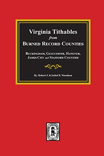 Burned Record Counties, Virginia Tithables from.
