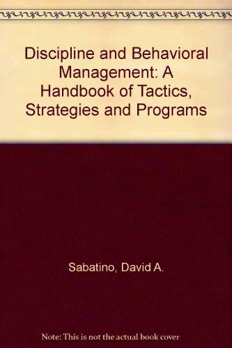 Discipline and Behavioral Management