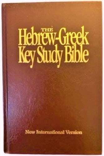 The Hebrew-Greek Key Study Bible/New International Version/Genuine Burgundy Leather