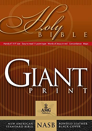 NASB Giant Print Handy-Size Reference Bible, Black