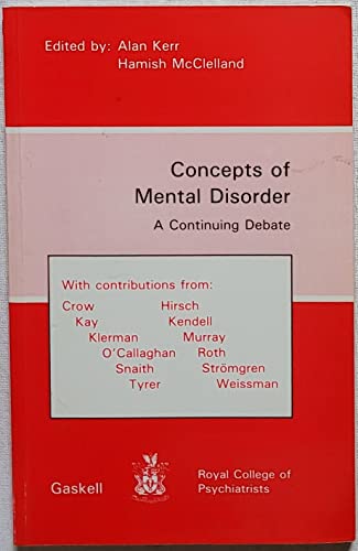 Concepts of Mental Disorder