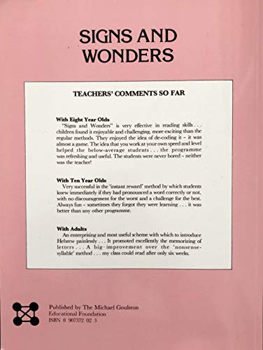 Signs and Wonders