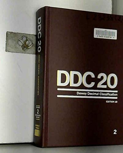 Dewey Decimal Classification and Relative Index (Volume 2, Schedules 000 - 599)