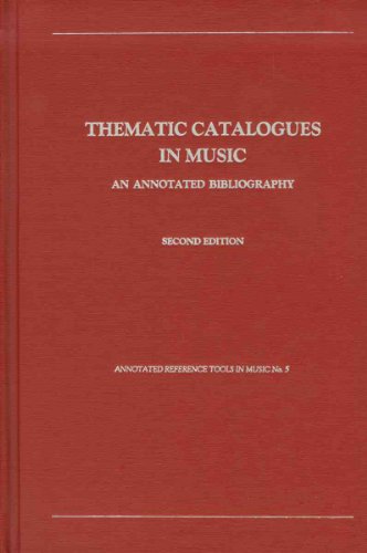 Thematic Catalogues in Music