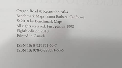 Benchmark Oregon Road & Recreation Atlas, 5th Edition