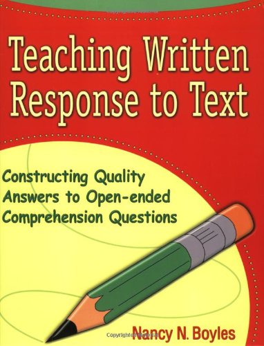 Teaching Written Response to Text