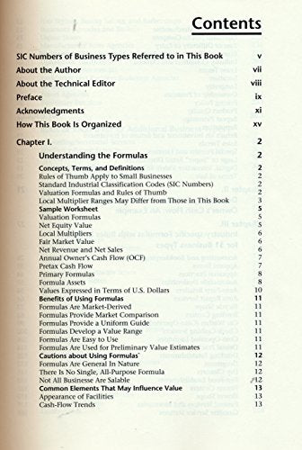 Handbook of Small Business Valuation Formulas & Rules of Thumb, 1993