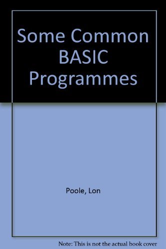 Some Common BASIC Programmes