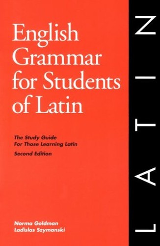 English Grammar for Students of Latin