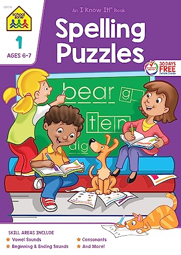 Spelling Puzzles Grade 1-Workbook