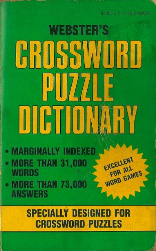 The New Webster's Crossword Puzzle Dictionary