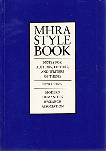 The MHRA Style Book