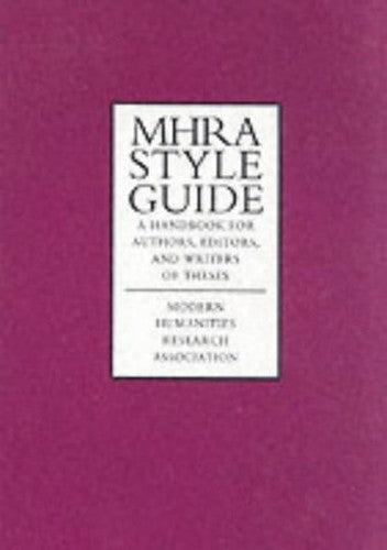 The MHRA Style Guide