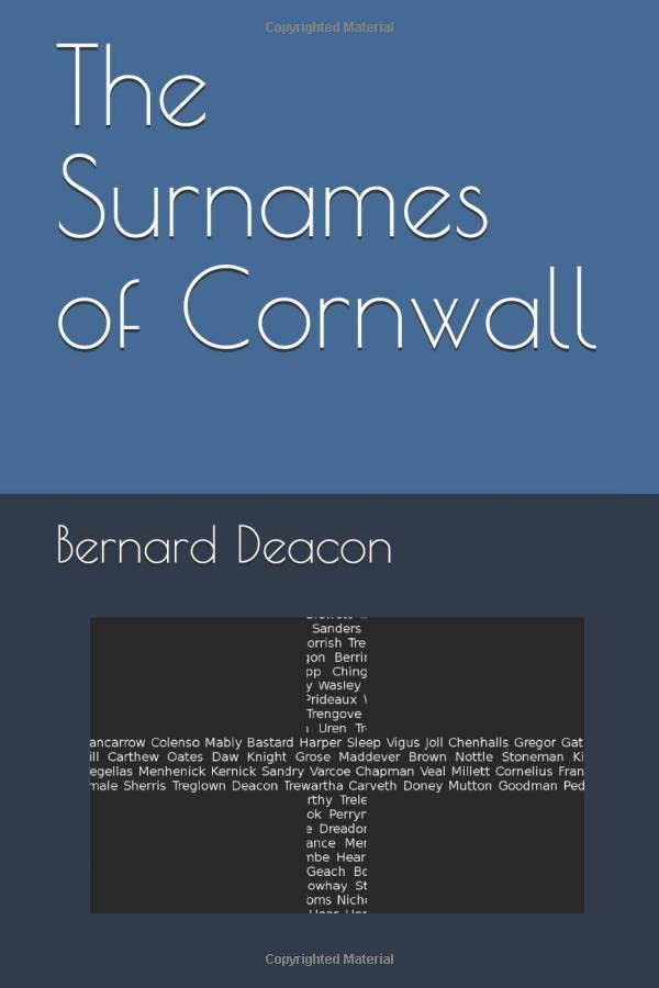 The Surnames of Cornwall